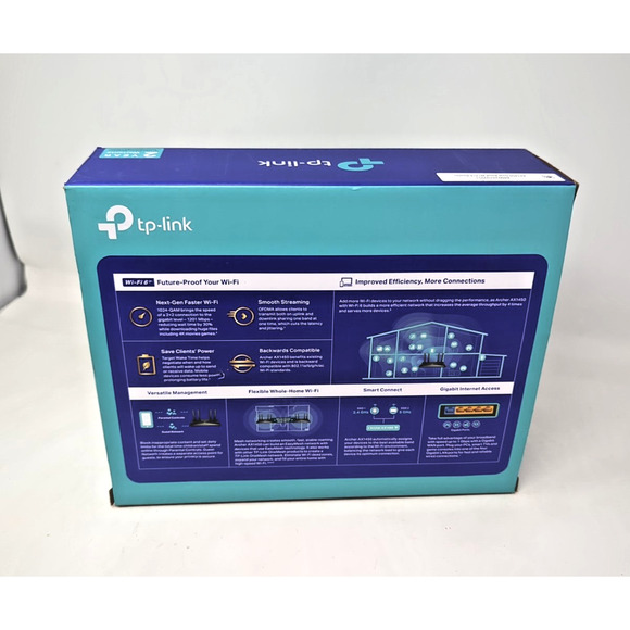 TP-LINK AX1450 Dual-Band WI-FI 6 Wireless Router 1201 Mbps 5 GHz 250 Mbps 2.4 GH - Picture 3 of 4